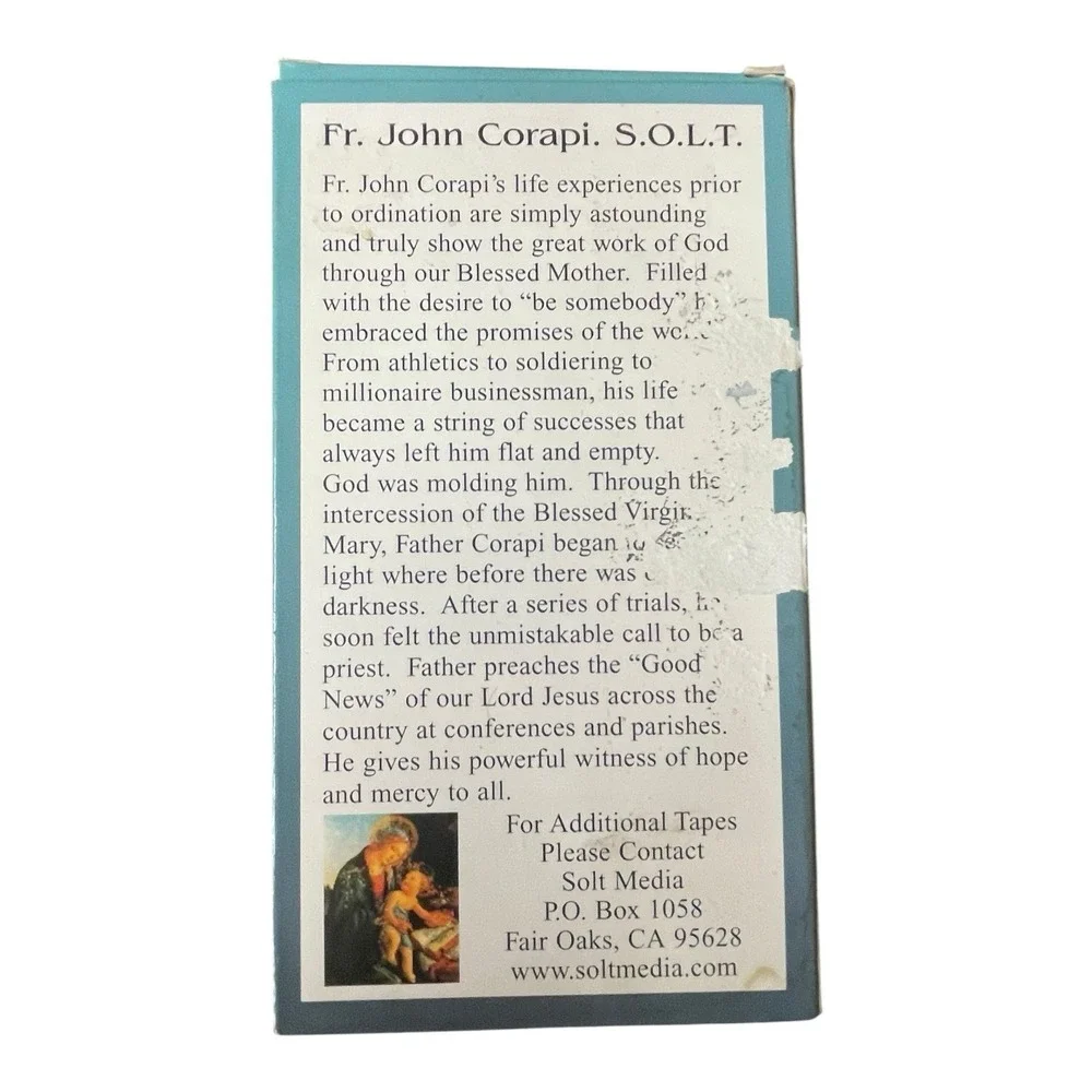 Personal‎ Testimony Fr. John Corapi S.O.L.T. The Eucharist VHS